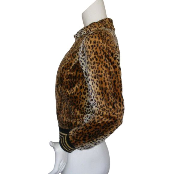 HOT TOPIC Leopard print Jacket, S, Zipper Pockets, Brown/Black, Long sleeve - Picture 11 of 11